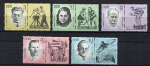 Germany - DDR : Sportsmen victims set from 1962 - mint - Picture 1 of 1