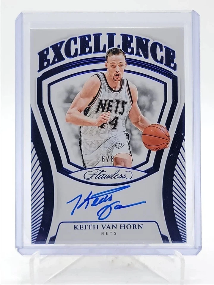 Keith Van Horn 2024-25 impecable excelencia autógrafo azul automático 6/8 Foto 1 de 2