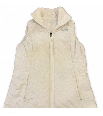 Chaleco polar reversible The North Face Mossbud crema para mujer M - ¡EXCELENTE ESTADO! Foto 1 de 4