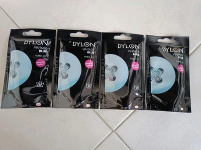 Dylon Hand Wash Fabric Dye Colour For Clothes & Textiles, Vintage Blue  4 X 50g - Image 1 of 4