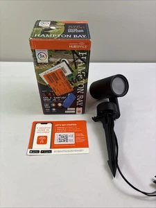 Hampton Bay Smart 450 Lumen Niedervolt Schwarz LED RGB Farbwechsel Outdoor - Bild 1 von 15