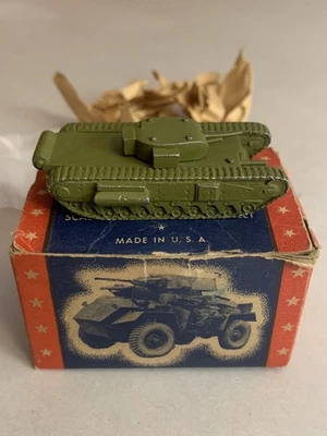 Authenticast Comet ID Model British MK IV w/ Box Barclay Manoil Toy Soldiers - Image 1 of 4