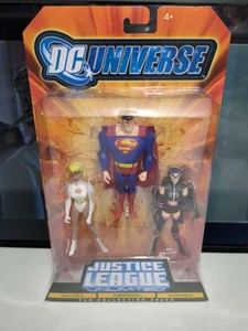 DC Universe Justice League Unlimited Fan Collection 3 Pack Superman Huntress NEW - Picture 1 of 5