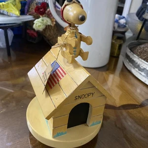 Vintage 1969 Peanuts Astronaut Snoopy Spieluhr Fly Me to The Moon funktionstüchtig 8,5" - Bild 1 von 9