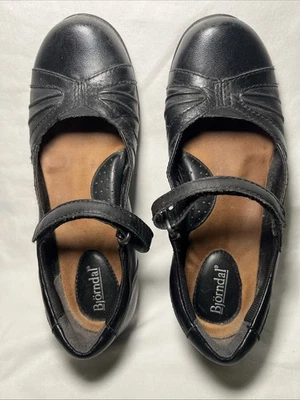 Bjorndal Black Mary Jane Hattie Women's Size US 6 M Shoes Comfort Strap Non Slip - Image 1 of 4