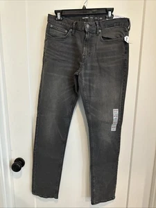 Old Navy Herren 33x34 Skinny Built-In Flex Distressed Schwarz Denim 5-Pocket Jeans - Bild 1 von 5