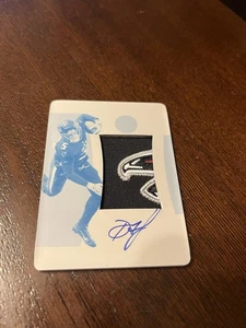 2022 Panini National Treasures Drake London True RPA Print Plate Auto 1/1! Logo - Picture 1 of 4