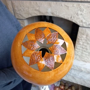 Gemusterte Ipu Heke Trommel, traditionelles hawaiianisches Schlaginstrument, Hula Rhythmus - Bild 1 von 8