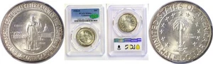 1936-D 50C Columbia Commemorative Half Dollar PCGS MS-66+ CAC - Picture 1 of 3