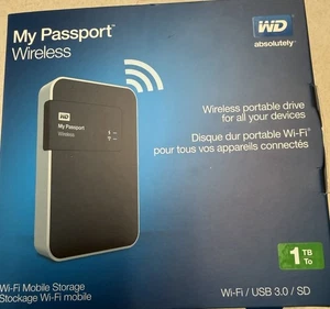 NEW Western Digital WDBK8Z0010BBK-NESN 1 TB Portable External Hard Drive. - Picture 1 of 7