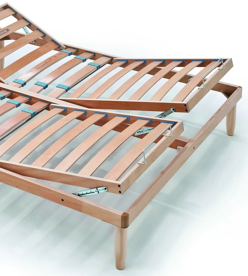 Evergreenweb Rete a Legno Manuale 28 Doghe Alzate Separate + Regolatori | Orange - Immagine 1 di 1