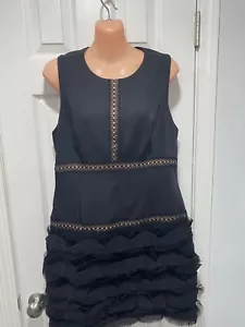 BCBG MAXAZRIA Black Mini Dress Size 10 - Picture 1 of 14