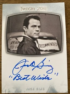 2020 Twilight Zone Archives Jack Ging Inscription Autograph AI-35 Var A - Picture 1 of 2