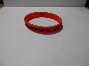 TEAM RWB EAGLE RED WHITE AND BLUE SILICONE RUBBER WRISTBAND 3" ROUND RED NEW - Picture 1 of 6