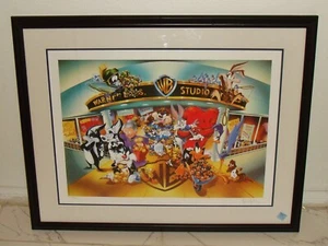 1999 WARNER BROS LOONEY TUNES signierte Lithographie Marcel Martinez COA SELTEN - Bild 1 von 7