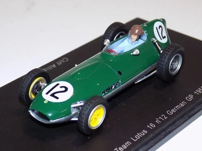 1/43 Spark Formula 1 F1 Lotus 16 car #12 1958 German GP Cliff Allison S1836 - Image 1 of 3
