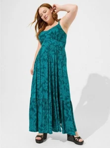 Maxi Vestido Torrid Niveles Azul Teal Nuevo Con Etiquetas Nuevo 1X - Imagen 1 de 9