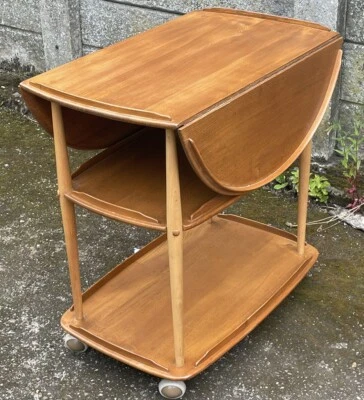 FINE RETRO ERCOL TROLLEY STAND  TABLE DELIVERY AVAILABLE - Image 1 of 4