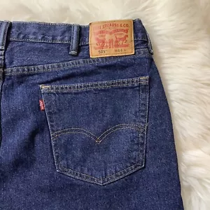 Levi's 505 Regular Fit Size 40 10” Inseam Blue Denim Jean Shorts Bermuda Shorts - Picture 1 of 12