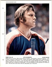 1979-80 Dimanche / Derniere Heure Photos Bobby Hull #NNO Winnipeg Jets