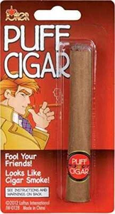 PRETEND FAKE PUFF LIT FAKE CIGAR JOKE NOVELTY FUNNY JOKE REALISTIC GIFT - Picture 1 of 2