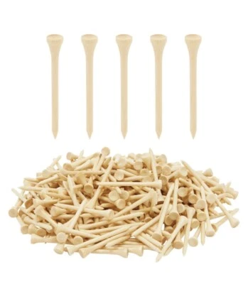 2 3/4" Bamboo Wood Tee Golf Tees 2.75" Wholesale, Bulk,Choose Quantity - Image 1 of 4