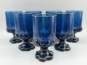 "Juego de 7 copas MCM Madeira azul oscuro de FRANCISCAN Tiffin 4 3/4 pulgadas" - Imagen 1 de 6