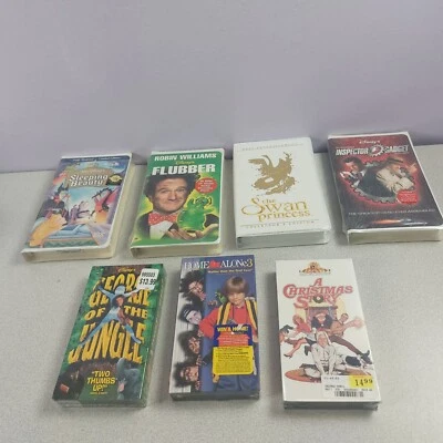 Lot 7 NOS VHS Comedy Kids Christmas Story Home Alone Flubber Gadget SEALED READ Foto 1 de 3