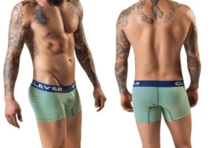 Clever Moda 2218 Navy Clever Boxer Trunk Green Small S - Picture 1 of 1