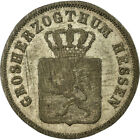657012 Moneta Stati Tedeschi Hesse Darmstadt Ludwig Ii 6 Kreuzer 1847 B