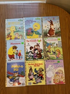Lot of 9 - Vintage 80's Little Golden Books - Picture 1 of 3