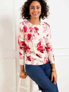 Charming Cardigan - Watercolor Bouquets at Talbots, NWT $99.5, All size - Picture 1 of 1