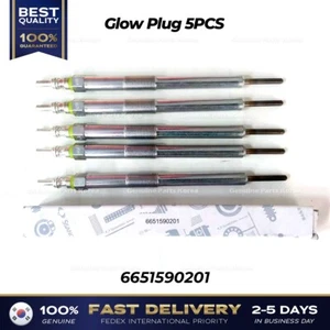 ⭐Genuine⭐ Glow Plug 5PCS 6651590201 for Ssangyong Rexton Stavic - Picture 1 of 1