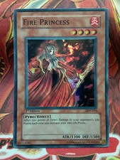 Yugioh Fire Princess Super Rare LON-034 1st Edition Lightly Played