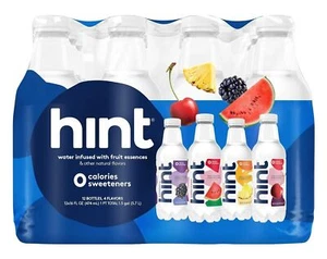 Hint Water Best Sellers, 3 Bottles Each of: Watermelon, Blackberry..,16oz, 12 Ct - Picture 1 of 4