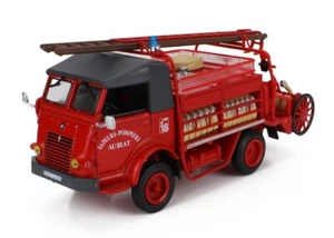 MODELLINO CAMION STATICO HACHETTE RENAULT GALION VIGILI FUOCO AUBIAT 1961 1:43 - Foto 1 di 3