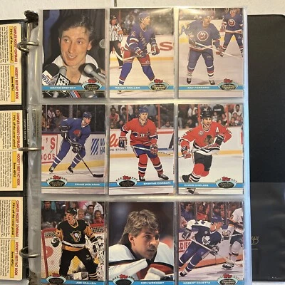 1991-92 Topps  Stadium Club Hockey 400 Card Set 12 Rookies 53 Hall Of Famers - Image 1 of 4