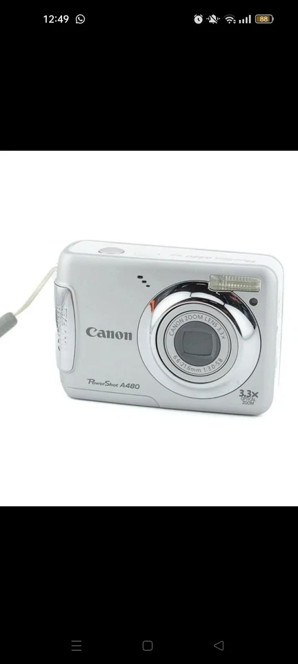 canon poweshot a480 testa e funzionante  - Immagine 1 di 1