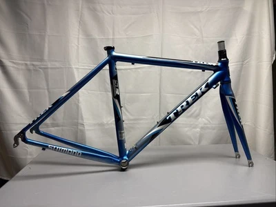 Cuadro de bicicleta de carretera Trek SLR de 50 cm y horquilla de carbono + piezas azul 700C Foto 1 de 4