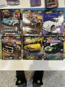 Lot Of 6 Hot Wheels Premium Boulevard Porsche 935 930 964 911 Carrera Gt3 Rexy - Picture 1 of 7