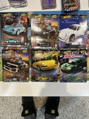 Lot Of 6 Hot Wheels Premium Boulevard Porsche 935 930 964 911 Carrera Gt3 Rexy - Image 1 of 4