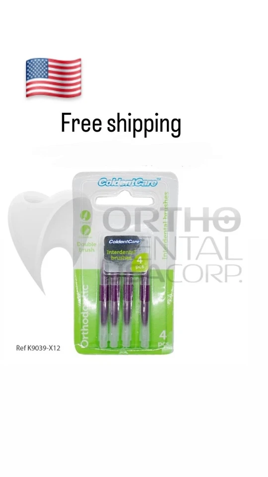 Cepillo de dientes de ortodoncia simple o doble interdental paquete de 12 x 12 144 piezas - Imagen 1 de 1