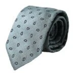 Auténtica corbata ajustable para hombre Dolce & Gabbana verde 100 % seda estampada Foto 1 de 4