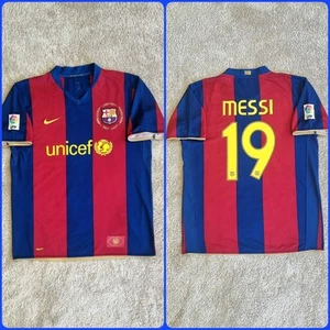 JOYA. FCB 2007/08. MESSI 19. Talla L. HISTÓRICA ORIGINAL EXCELENTE - Imagen 1 de 13