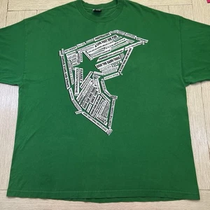 Famous Stars And Straps T Shirt Men’s 3XL XXXL Green Vintage Pit 28 Length 32 - Picture 1 of 6
