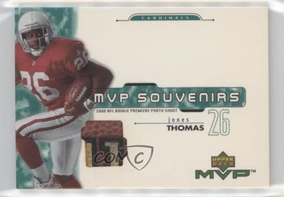 2001 Upper Deck MVP Souvenirs Thomas Jones #TJ - Image 1 of 2