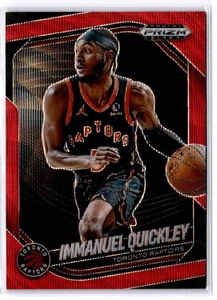 2024-25 Panini Prizm Black #77 Immanuel Quickley Ruby Wave - Picture 1 of 2