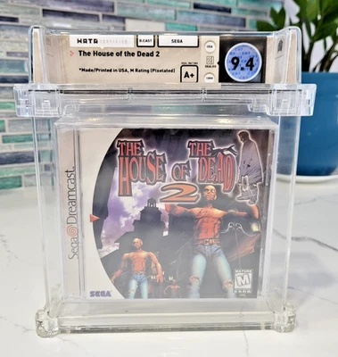 The House of the Dead 2 WATA Graded 9.4 A+ Sega Dreamcast, 1999 Brand New Sealed - Image 1 of 2
