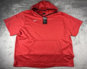 Nike Dri-Fit Spotlight Hoodie Herren 4XL DC2521-610 Cardinal PO Kurzarm Neu mit Etikett - Bild 1 von 11