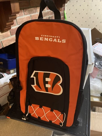 NWT Cincinnati Bengals NFL Premium Backpack Heavy Duty Echo Design Cover